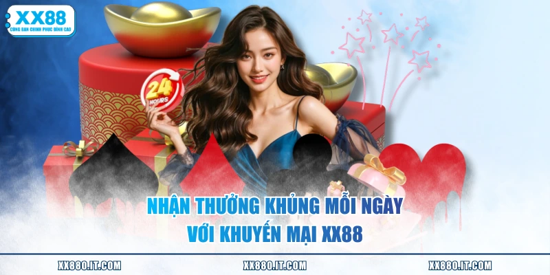 Nhận thưởng khủng mỗi ngày với khuyến mại XX88